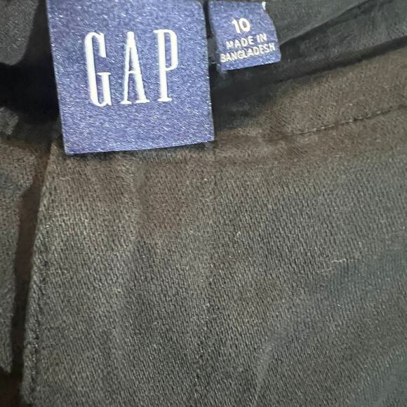 Gap Twill Khaki Pants Women's Size 10 Navy Straight Leg Mid Rise NWT - Picture 6 of 7